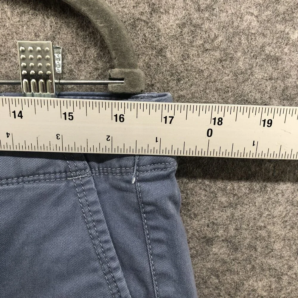 Gap Lived In Slim Chino Pants Mens 34x32‎ In Blue Pearl Stretch Flat Front